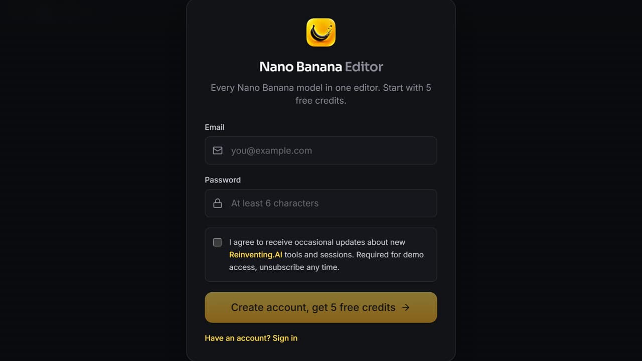 Nano Banana Editor v2 running live